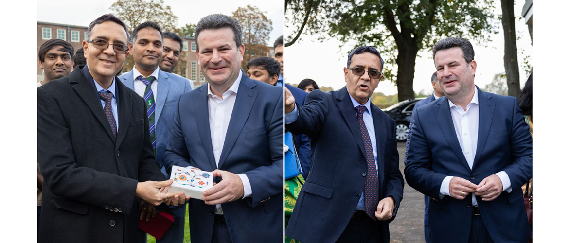 Amb-designate Ajit Gupte and Hon'ble Minister of Labour Hubertus Heil met members of the Indian community on 14.10.2024