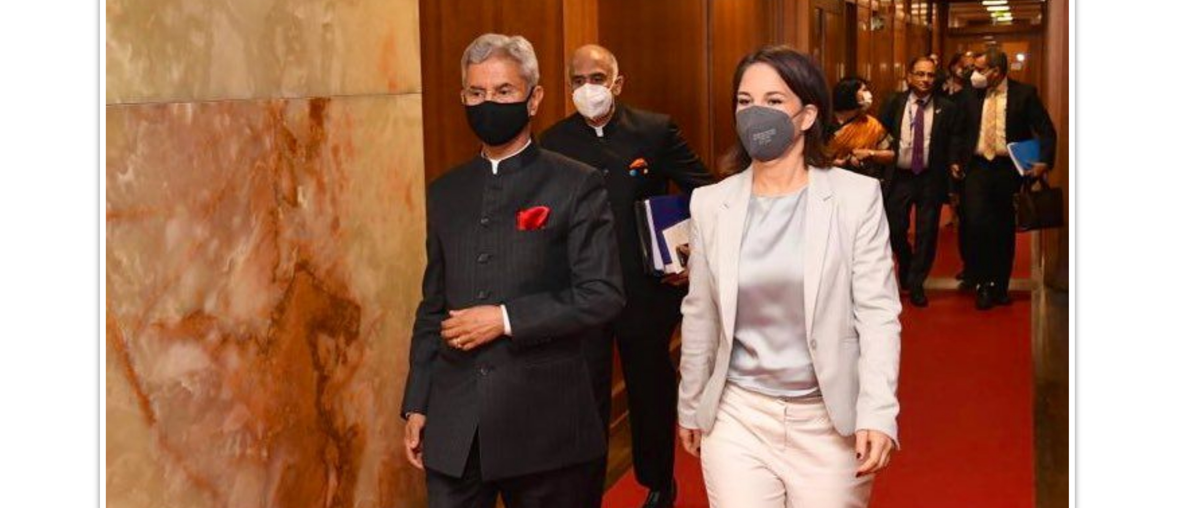 External Affairs Minister Dr. S. Jaishankar with Foreign Minister Annalena Baerbock at the 6th India-Germany Inter-Governmental Consultations