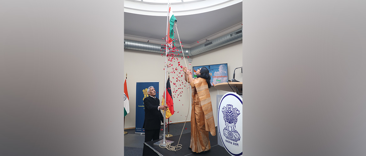 Flag Unfurling Ceremony on the occasion of the 79th Independence Day  (CGI Hamburg,15.08.2025 )