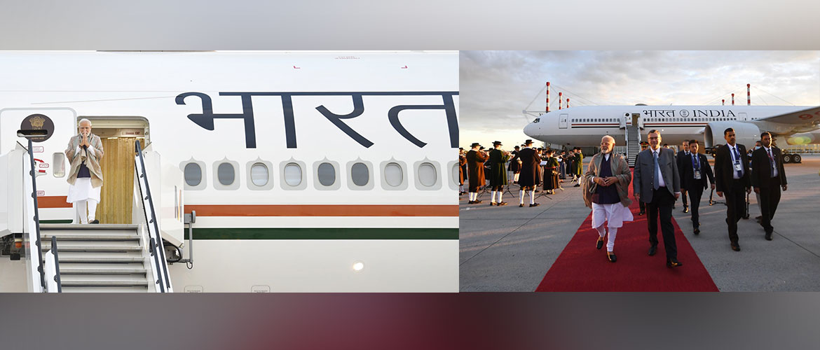 Prime Minister Shri Narendra Modi arrives in Munich to attend the G7 Summit. 