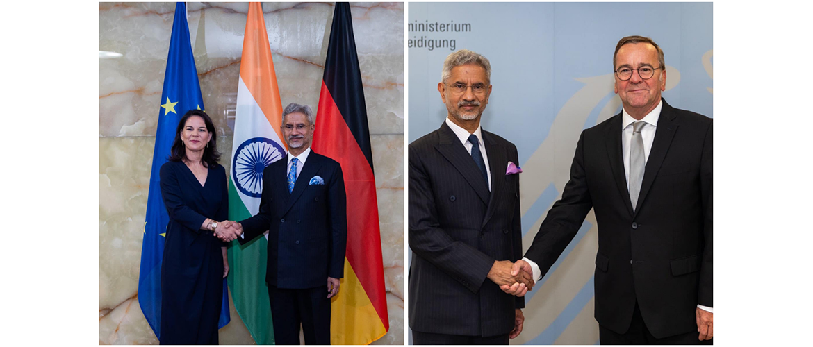 External Affairs Minister Dr S Jaishankar meets Foreign Minister Annalena Baerbock and Defence Minister Boris Pistorius in  Berlin, 10-11th September 2024