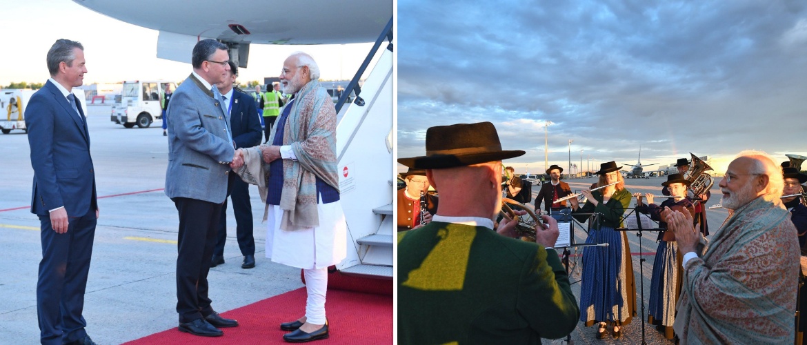 Prime Minister Shri Narendra Modi arrives in Munich to attend the G7 Summit.
