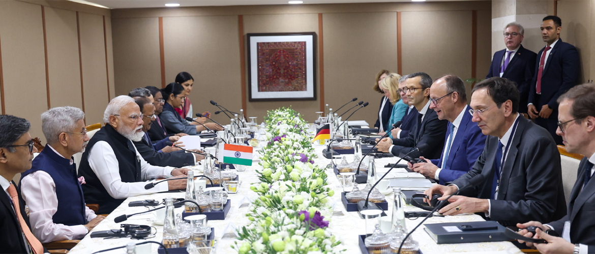 Hon'ble PM in bilateral discussions with German Chancellor Friedrich Merz in Ahmedabad, Gujurat January (12.01.2026)