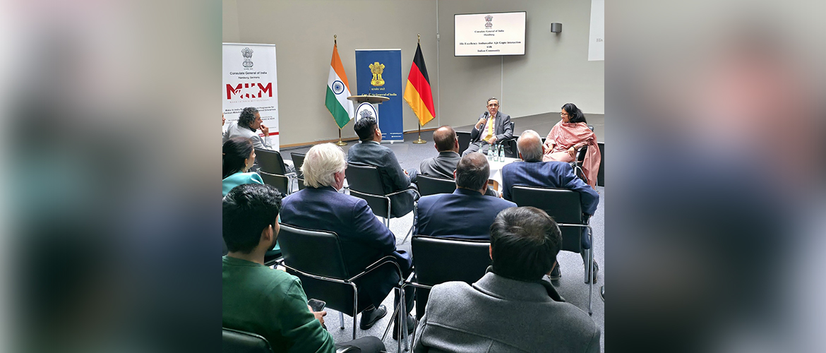 Ambassador Ajit Gupte met the Indian diaspora in Northern Germany, highlighting their key role in strengthening India-Germany ties.