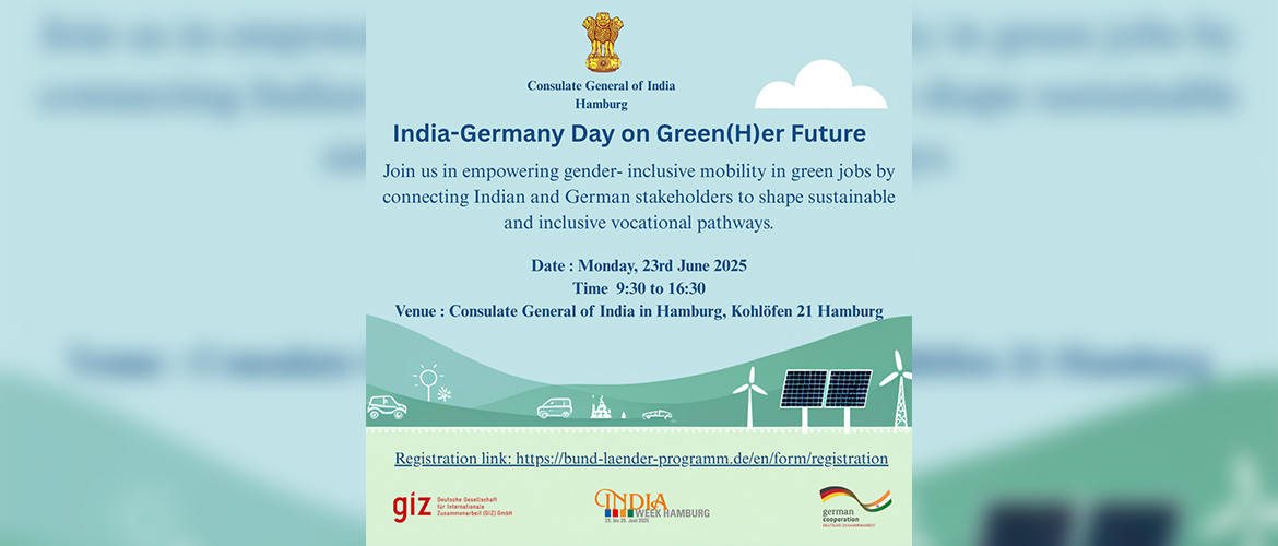 Indo-German Day on a Green(H)er Future on 23rd June 2025.
