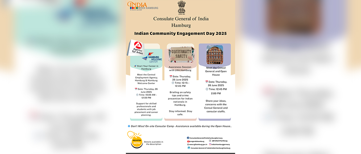 Indian Community Engagement Day 2025 on Thursday, 26th June 2025.